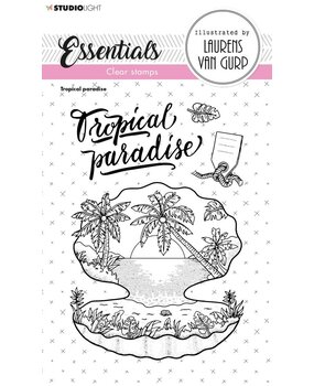 Studio Light Tropical Paradise Essentials Clear Stamps (BL-ES-STAMP257) (OUTLET)