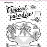 Studio Light Tropical Paradise Essentials Clear Stamps (BL-ES-STAMP257) (OUTLET)