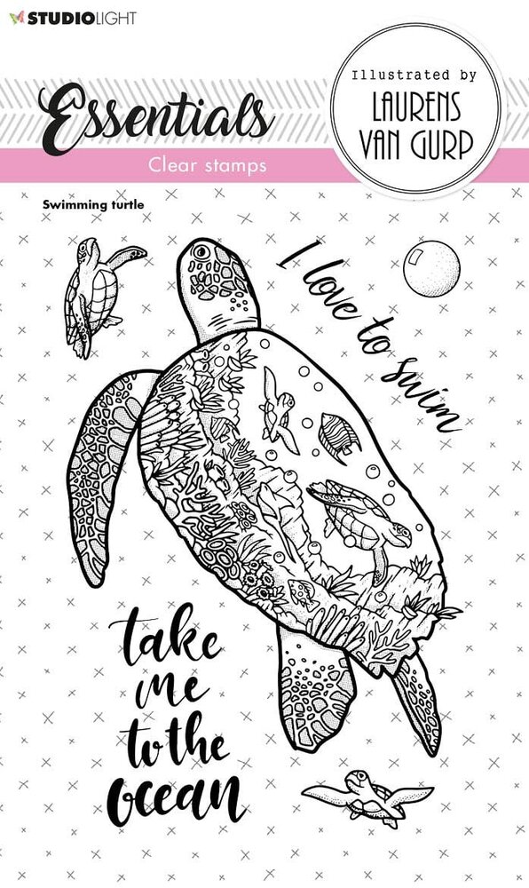 Studio Light Swimming Turtle Essentials Clear Stamps (BL-ES-STAMP255) (OUTLET)