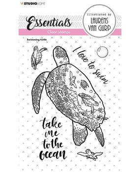 Studio Light Swimming Turtle Essentials Clear Stamps (BL-ES-STAMP255) (OUTLET)