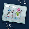 Stampendous! FransFormer Snowy Penguins Clear Stamp Set (STP-220 ) (OUTLET)