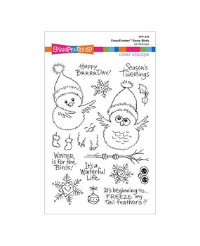 Stampendous! FransFormer Snow Birds Clear Stamp Set (STP-219) (OUTLET)