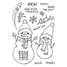 Stampendous! FransFormer Snowy Friends Clear Stamp Set (STP-218) (OUTLET)