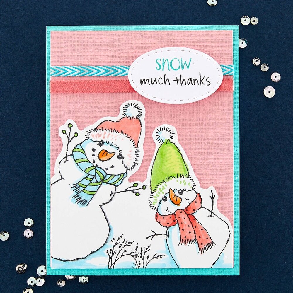 Stampendous! FransFormer Snowy Friends Clear Stamp Set (STP-218) (OUTLET)