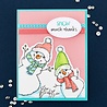 Stampendous! FransFormer Snowy Friends Clear Stamp Set (STP-218) (OUTLET)