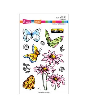 Stampendous! Hello Butterfly Clear Stamps (STP-194) (OUTLET)