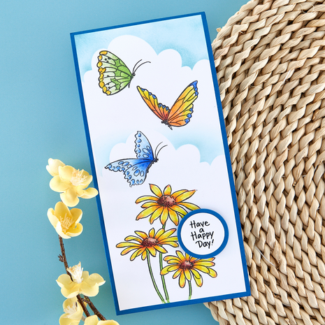 Stampendous! Hello Butterfly Clear Stamps (STP-194) (OUTLET)