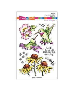 Stampendous! Hummingbird Day Clear Stamps (STP-193) (OUTLET)