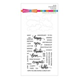 Stampendous! All the Sentiments Clear Stamp & Die Set (SDS-190) (OUTLET)