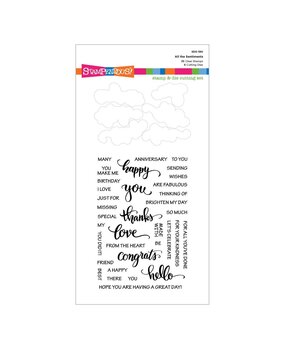Stampendous! All the Sentiments Clear Stamp & Die Set (SDS-190) (OUTLET)