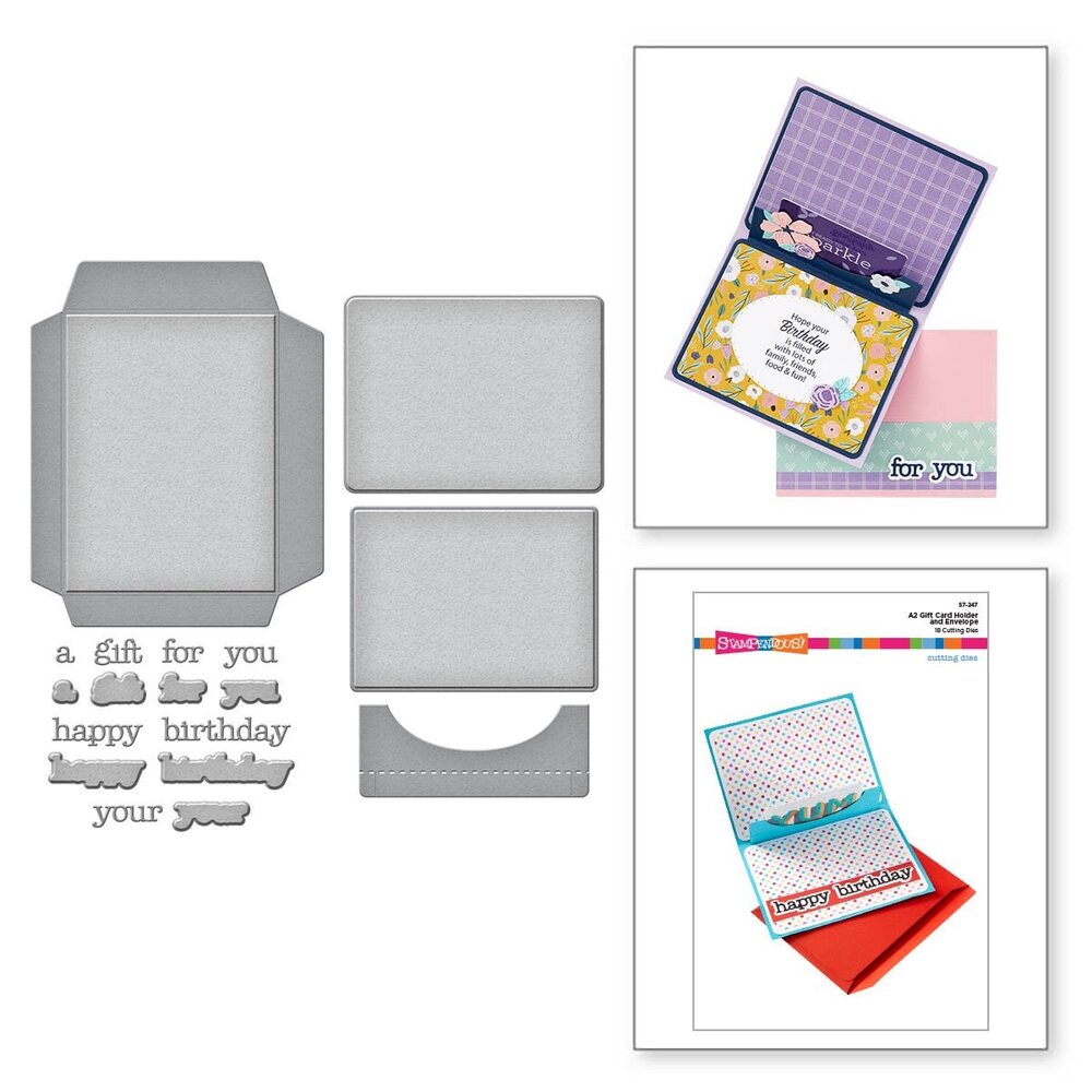 Stampendous! A2 Gift Card Holder and Envelope Cutting Dies (S7-247) (OUTLET)