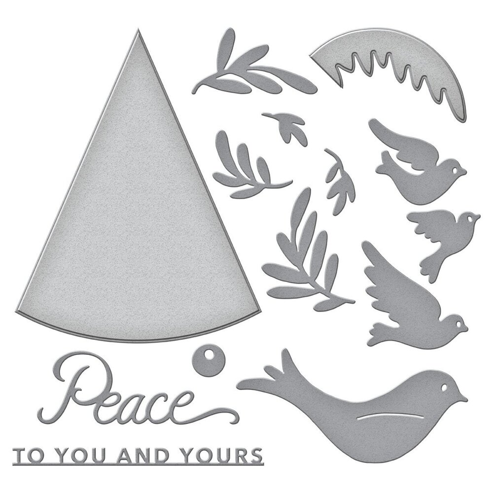 Stampendous! Peace Dove Cutting Dies (S5-667) (OUTLET)