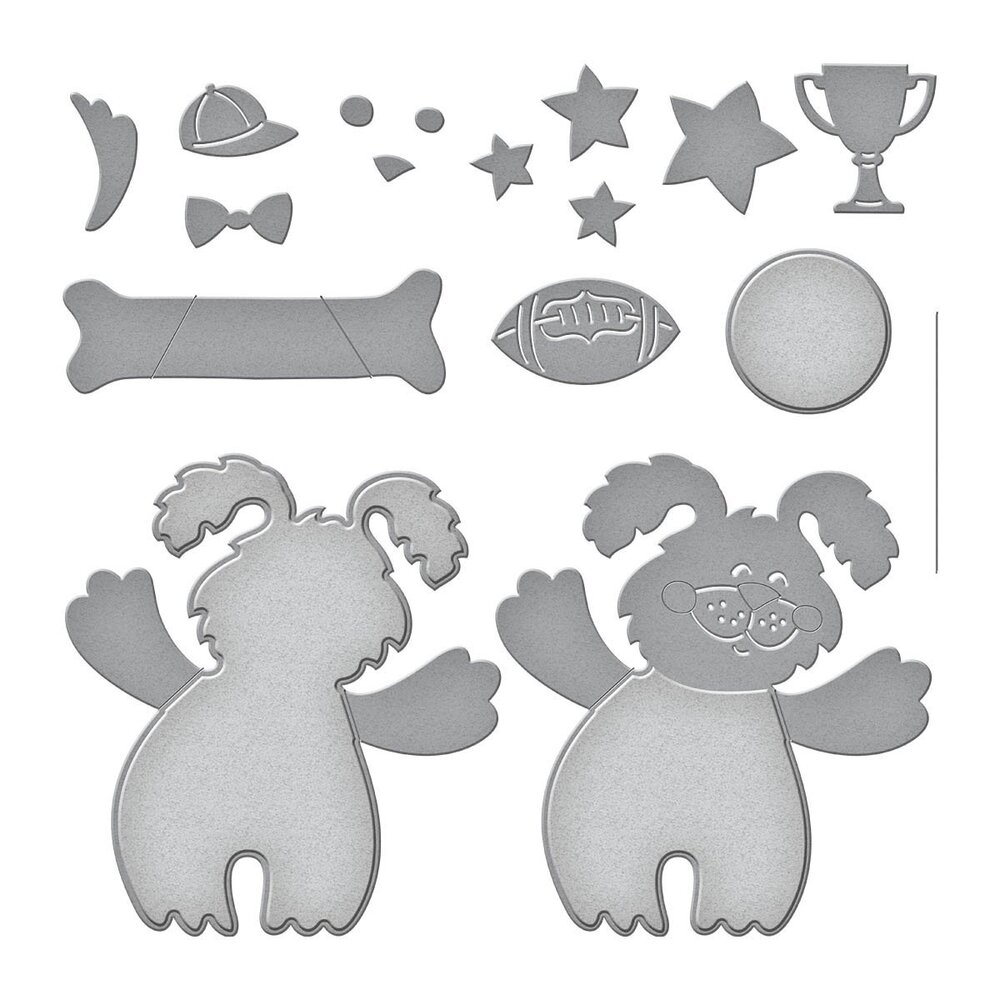Stampendous! Puppy Hugs Cutting Dies (S5-589) (OUTLET) Stampendous! Puppy Hugs Cutting Dies (S5-589) (OUTLET)