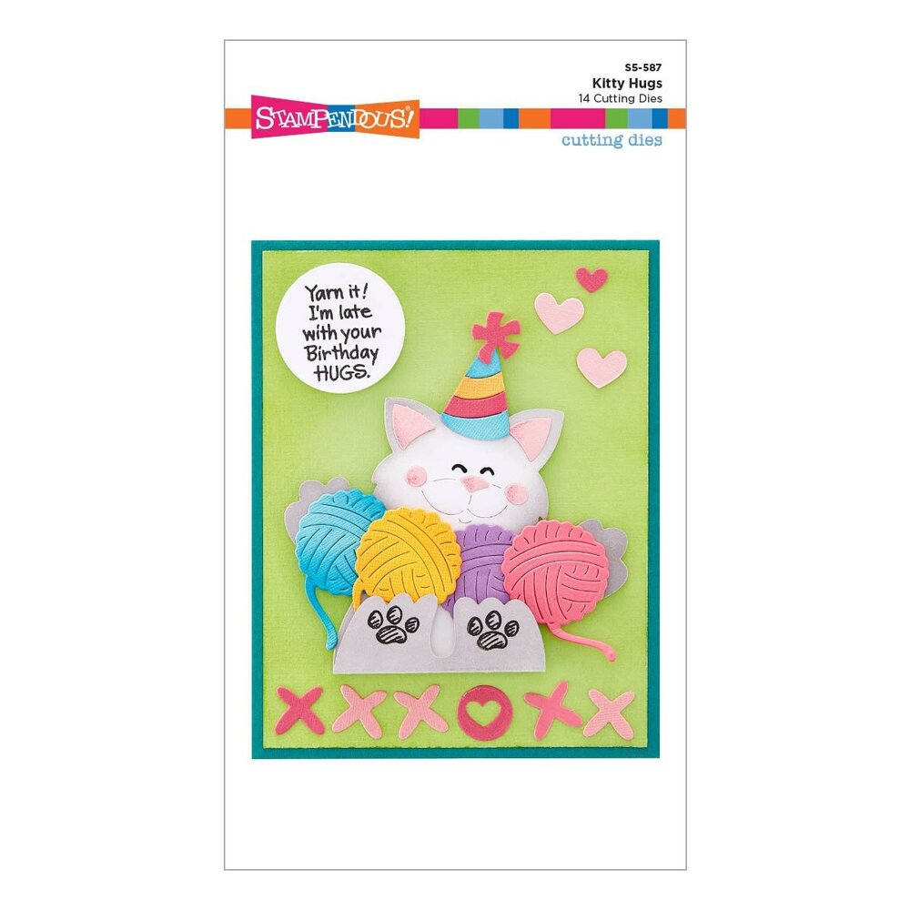 Stampendous! Kitty Hugs Cutting Dies (S5-587) (OUTLET) Stampendous! Kitty Hugs Cutting Dies (S5-587) (OUTLET)
