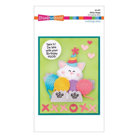 Stampendous! Kitty Hugs Cutting Dies (S5-587) (OUTLET) Stampendous! Kitty Hugs Cutting Dies (S5-587) (OUTLET)