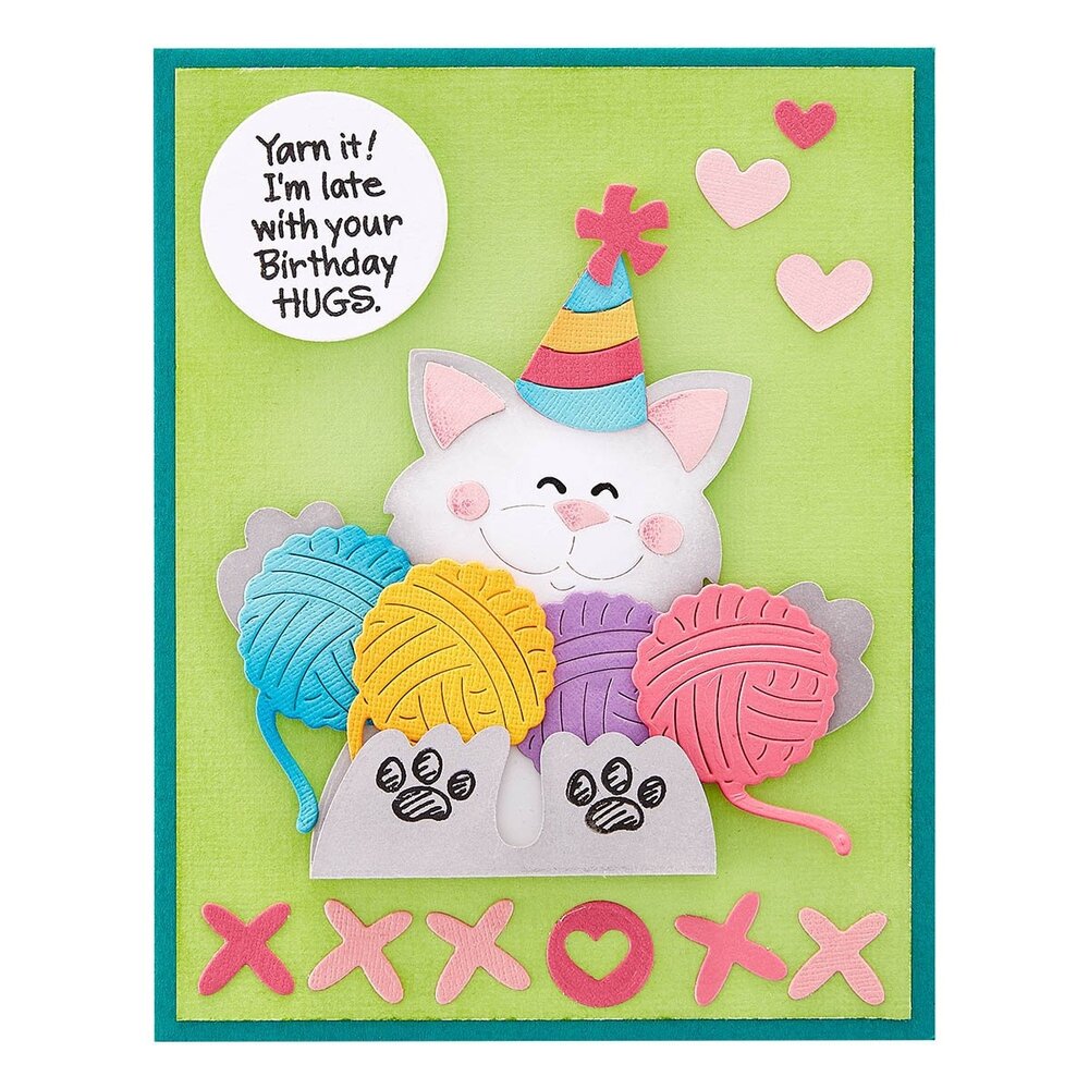 Stampendous! Kitty Hugs Cutting Dies (S5-587) (OUTLET) Stampendous! Kitty Hugs Cutting Dies (S5-587) (OUTLET)