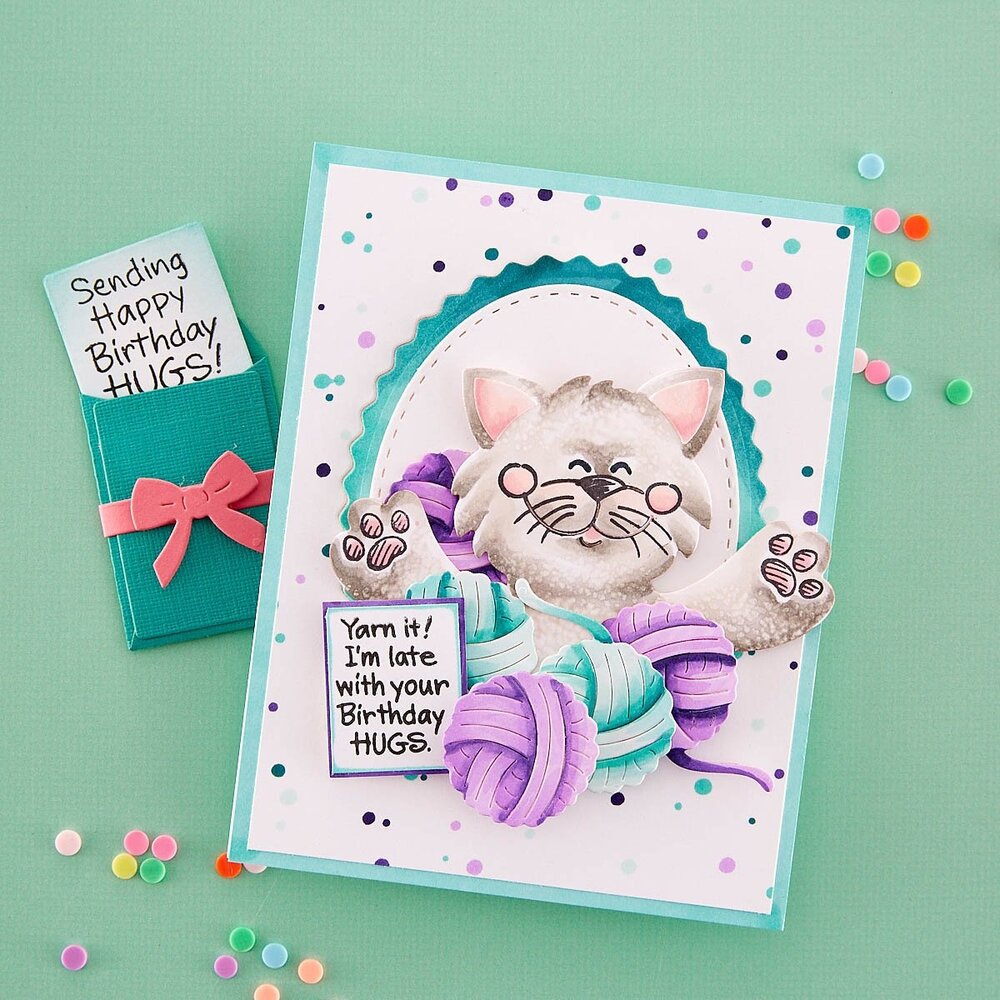 Stampendous! Kitty Hugs Cutting Dies (S5-587) (OUTLET) Stampendous! Kitty Hugs Cutting Dies (S5-587) (OUTLET)