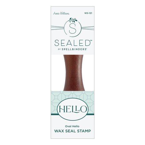 Spellbinders Oval Hello Wax Seal Stamp (WS-121) (OUTLET) Spellbinders Oval Hello Wax Seal Stamp (WS-121) (OUTLET)