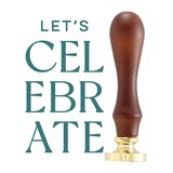 Spellbinders Let's Celebrate Wax Seal Stamp (WS-120) (OUTLET)