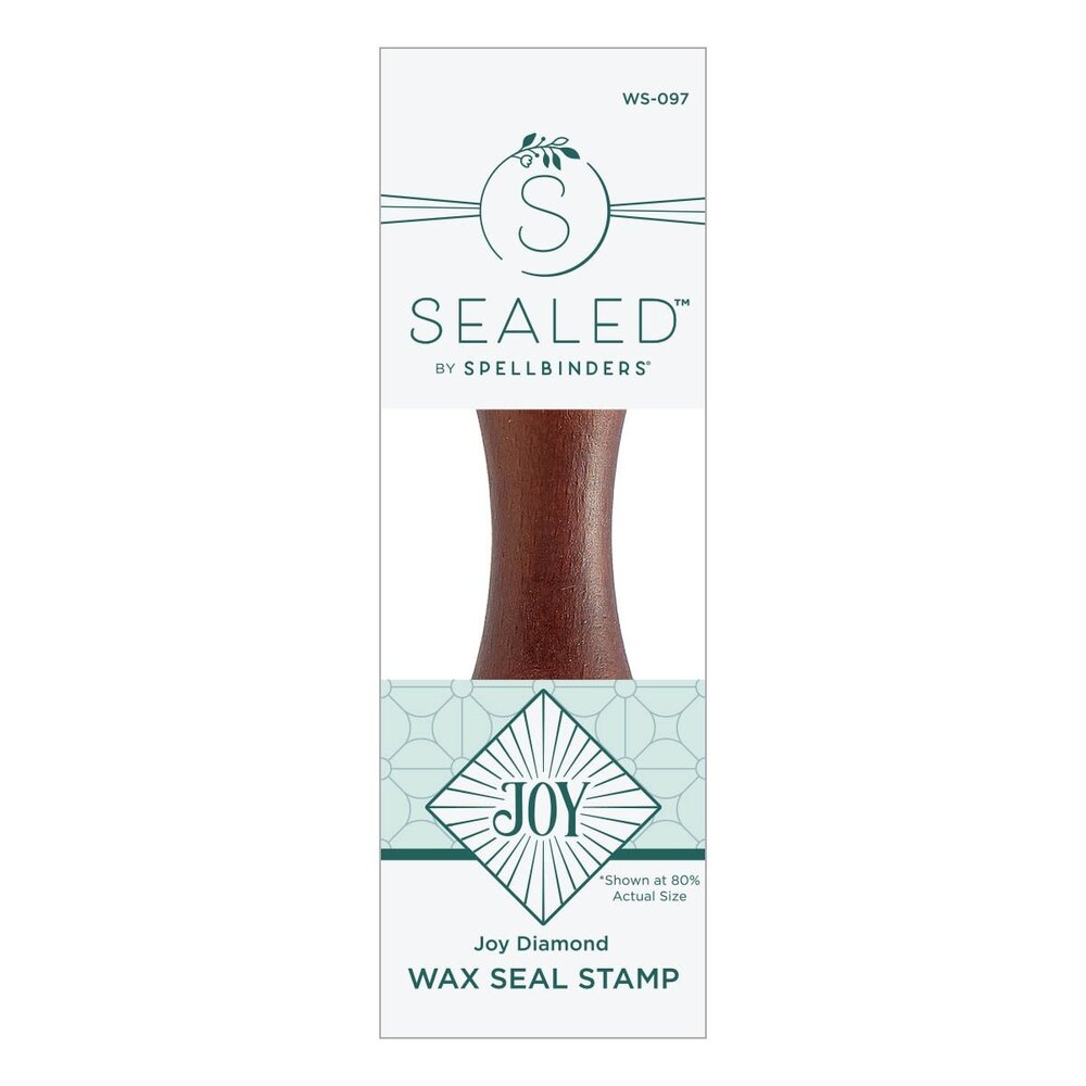 Spellbinders Joy Diamond Wax Seal Stamp (WS-097) (OUTLET) Spellbinders Joy Diamond Wax Seal Stamp (WS-097) (OUTLET)
