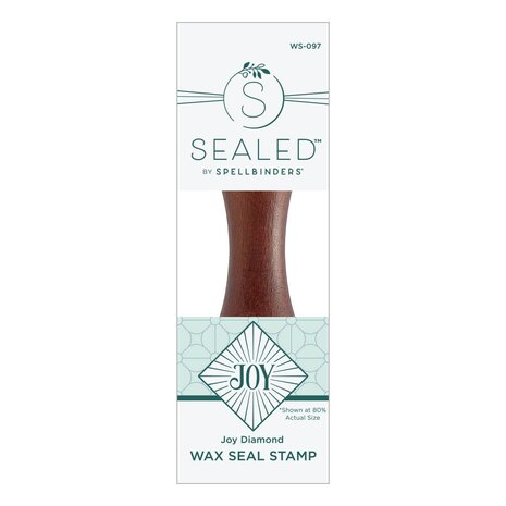 Spellbinders Joy Diamond Wax Seal Stamp (WS-097) (OUTLET) Spellbinders Joy Diamond Wax Seal Stamp (WS-097) (OUTLET)