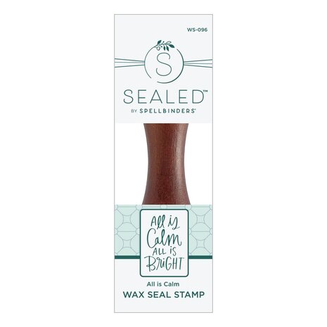 Spellbinders All Is Calm Wax Seal Stamp (WS-096) (OUTLET)