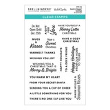 Spellbinders Santa’s Sippin’ Sayings Clear Stamp Set (STP-212) (OUTLET)