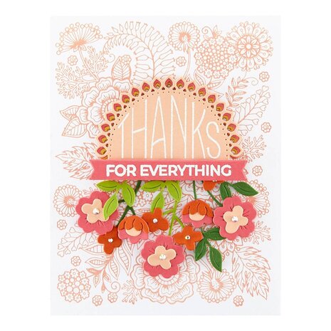 Spellbinders Kaleidoscope Arch Sentiments Clear Stamp (STP-208) (OUTLET)