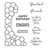 Spellbinders Party Balloon Garland Clear Stamp (STP-199) (OUTLET)