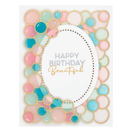 Spellbinders Party Balloon Garland Clear Stamp (STP-199) (OUTLET)