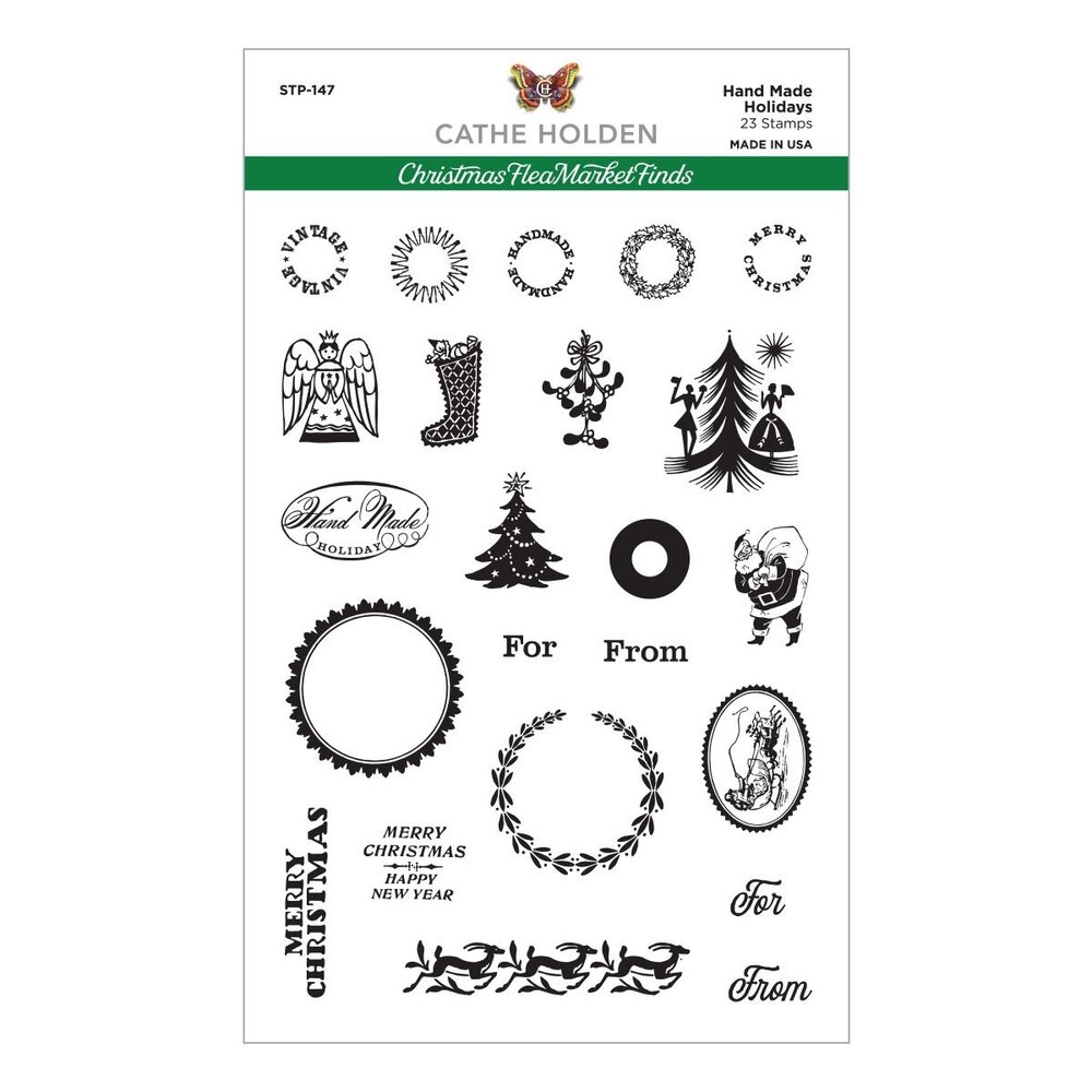Spellbinders Hand Made Holidays Clear Stamps (STP-147) (OUTLET)