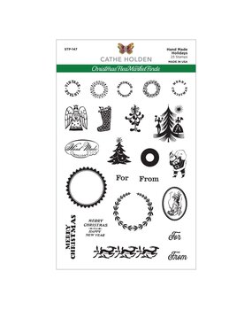 Spellbinders Hand Made Holidays Clear Stamps (STP-147) (OUTLET)