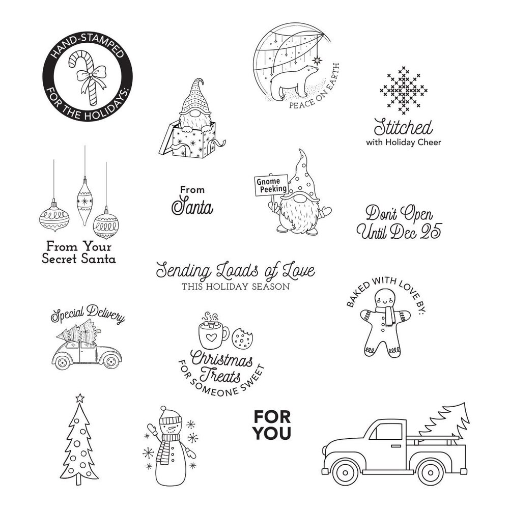 Spellbinders Handmade Gift Tags Clear Stamp (STP-142) (OUTLET)