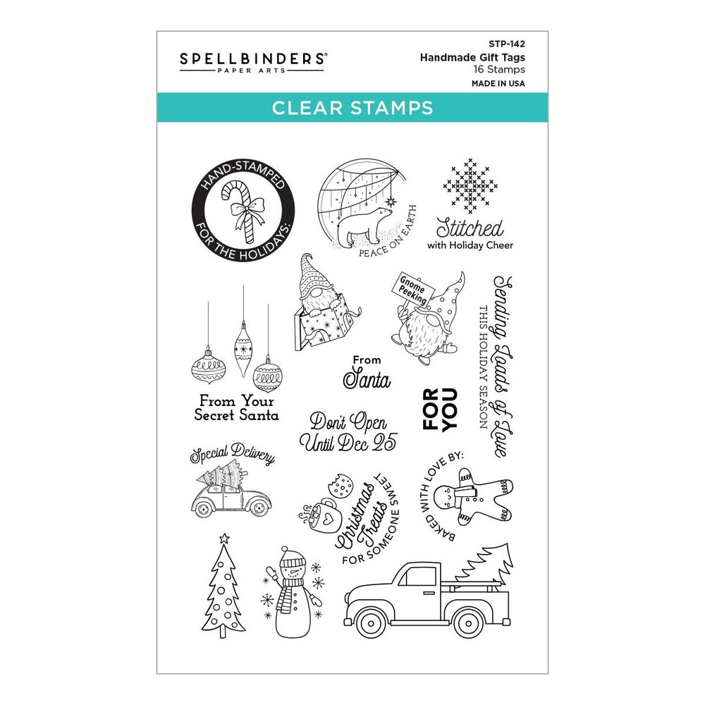 Spellbinders Handmade Gift Tags Clear Stamp (STP-142) (OUTLET)