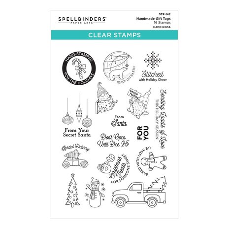 Spellbinders Handmade Gift Tags Clear Stamp (STP-142) (OUTLET)