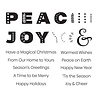 Spellbinders Peace & Joy Clear Stamp (STP-140) (OUTLET)