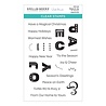Spellbinders Peace & Joy Clear Stamp (STP-140) (OUTLET)