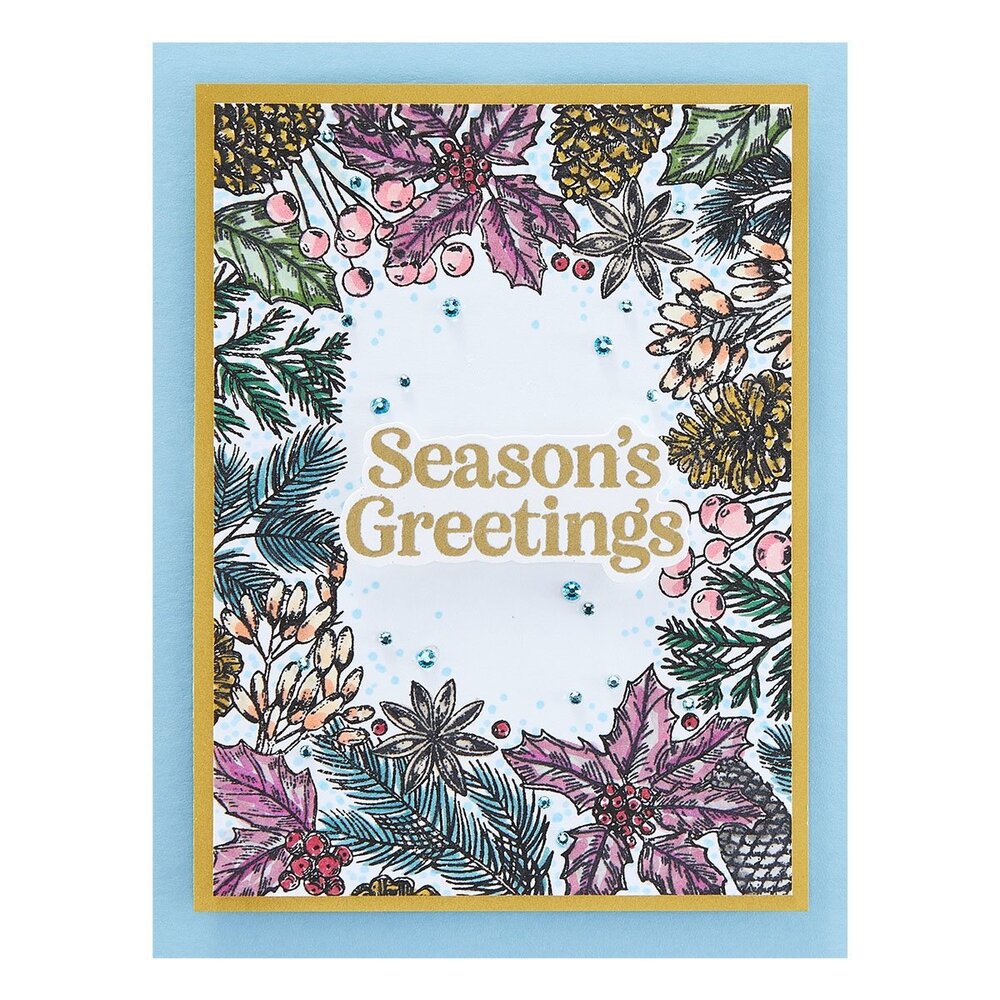 Spellbinders Balsam & Berries Clear Stamp (STP-139) (OUTLET) Spellbinders Balsam & Berries Clear Stamp (STP-139) (OUTLET)