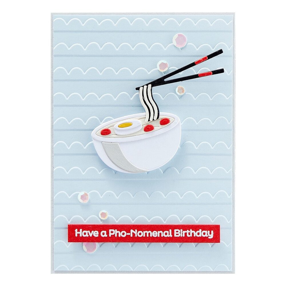 Spellbinders Sweet & Savory Sentiments Clear Stamp (STP-138) (OUTLET)