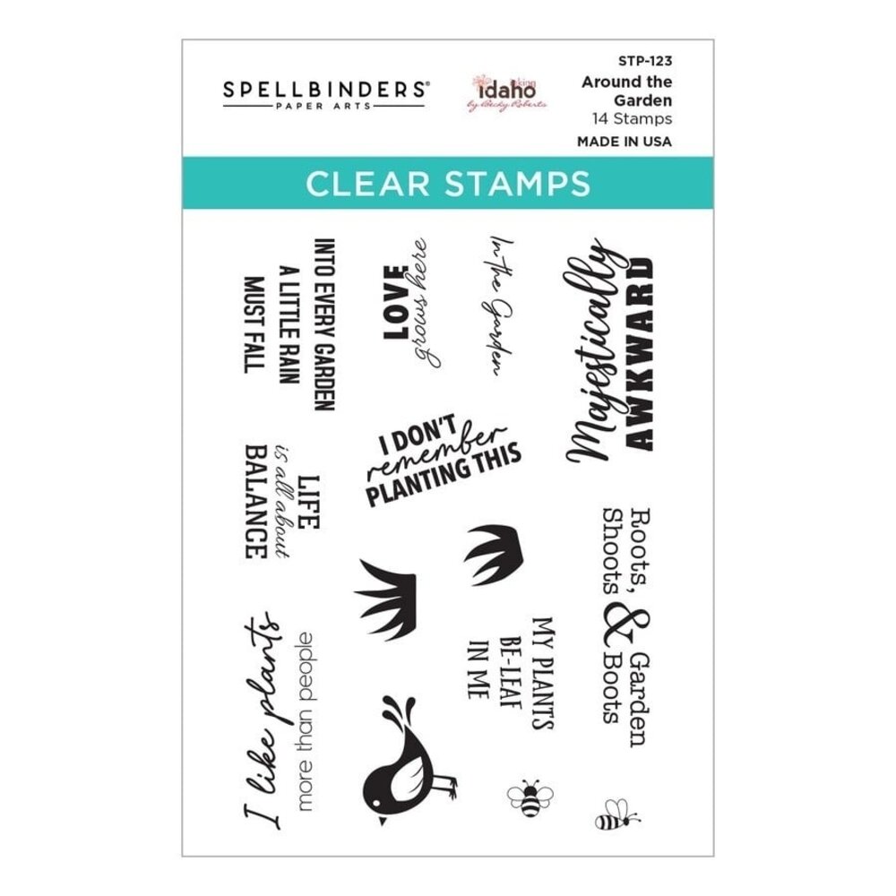 Spellbinders Around the Garden Clear Stamp (STP-123) (OUTLET)
