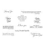 Spellbinders Through the Garden Gate Sentiments Clear Stamp (STP-108) (OUTLET)