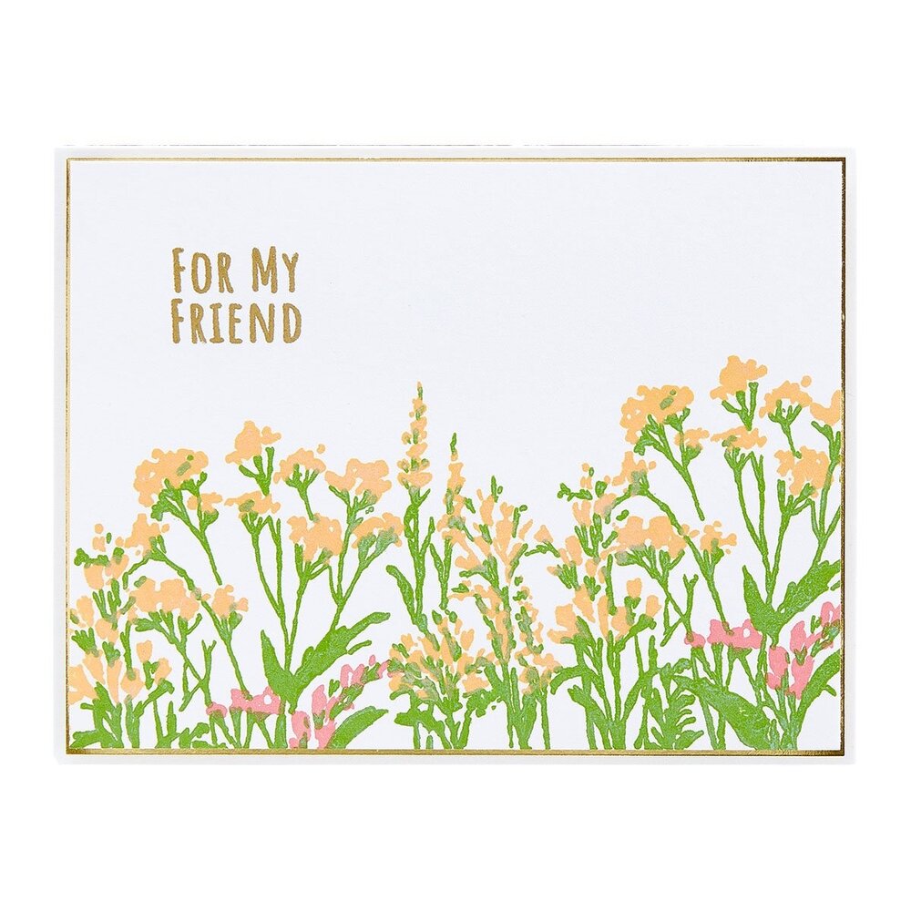 Spellbinders Layered Wildflowers Scene Clear Stamp (STP-086) (OUTLET)