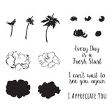 Spellbinders Layered Anemones Clear Stamp (STP-085) (OUTLET)