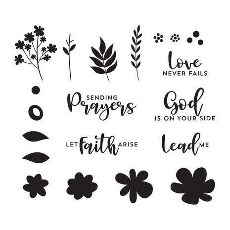 Spellbinders Love Never Fails Clear Stamp (STP-051) (OUTLET)