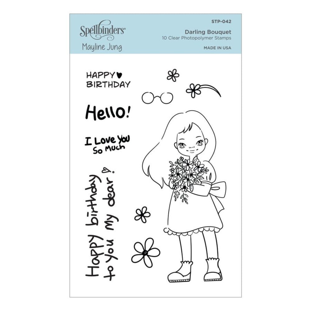 Spellbinders Darling Bouquet Clear Stamp (STP-042) (OUTLET)