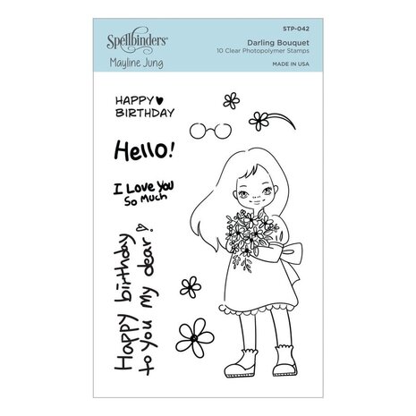 Spellbinders Darling Bouquet Clear Stamp (STP-042) (OUTLET)