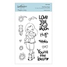 Spellbinders Darling Hugs Clear Stamp (STP-040) (OUTLET)