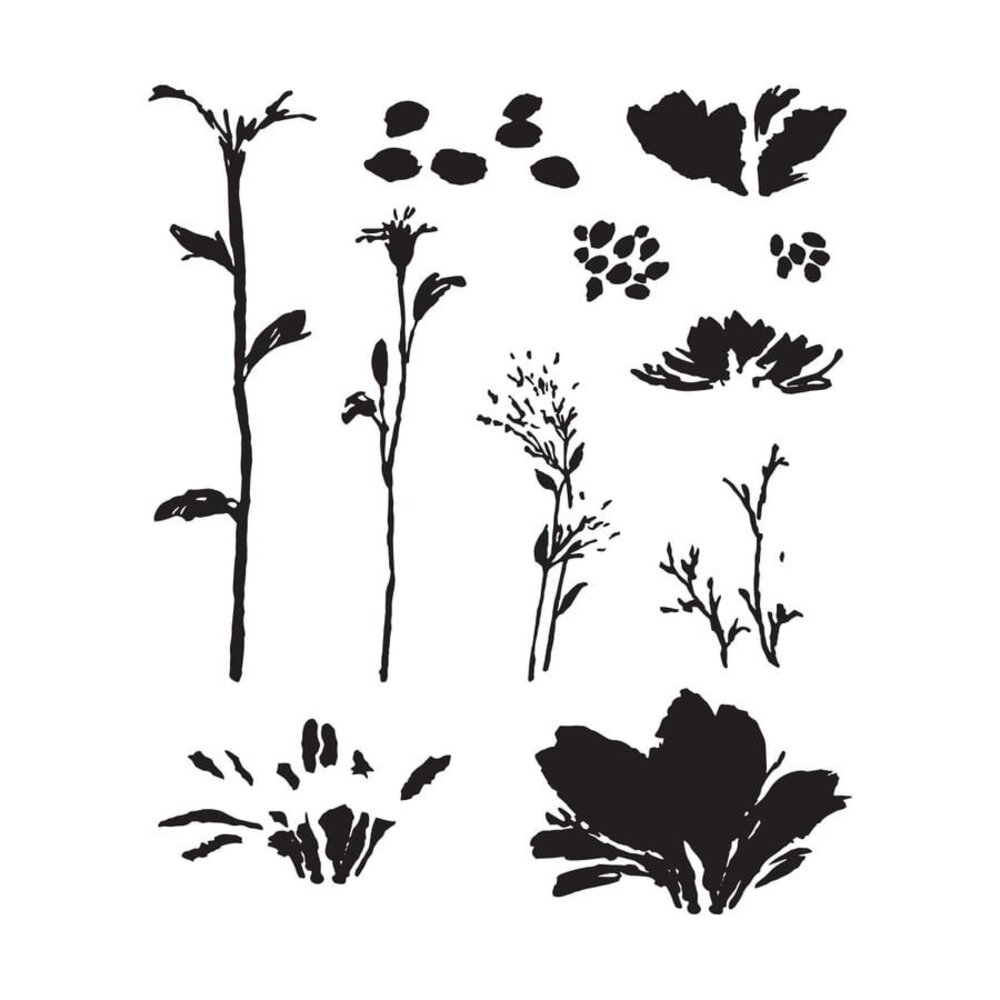 Spellbinders Layered Wildflowers Clear Stamps (STP-028) (OUTLET) Spellbinders Layered Wildflowers Clear Stamps (STP-028) (OUTLET)