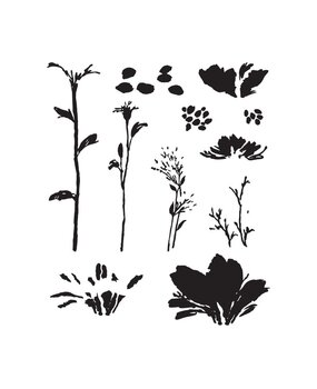 Spellbinders Layered Wildflowers Clear Stamps (STP-028) (OUTLET)