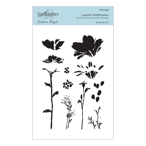 Spellbinders Layered Wildflowers Clear Stamps (STP-028) (OUTLET) Spellbinders Layered Wildflowers Clear Stamps (STP-028) (OUTLET)